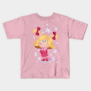 Cindy Christmas Winter Lou Kids T-Shirt